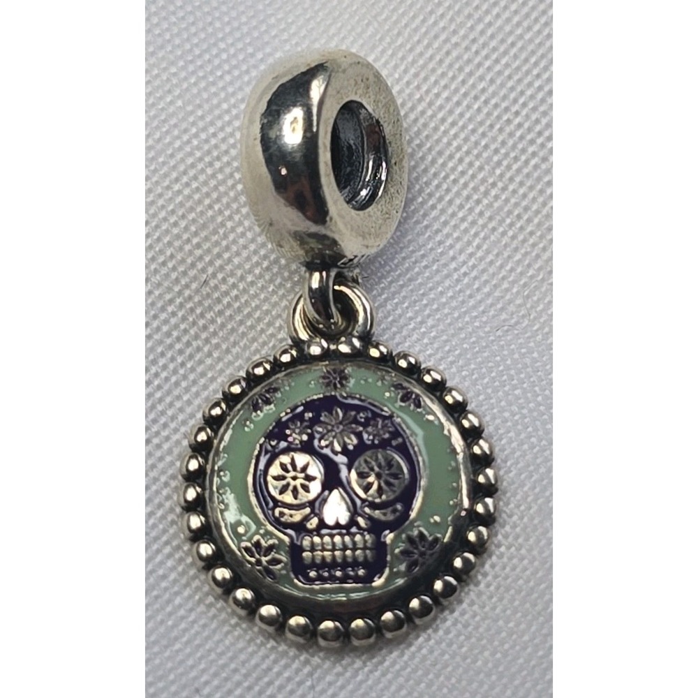 Retired Pandora Mexico Day of the Dead Sugar Skull Dangle Charm